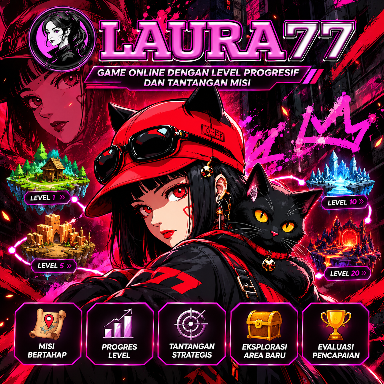 LAURA77: Game Online dengan Level Progresif dan Tantangan Misi